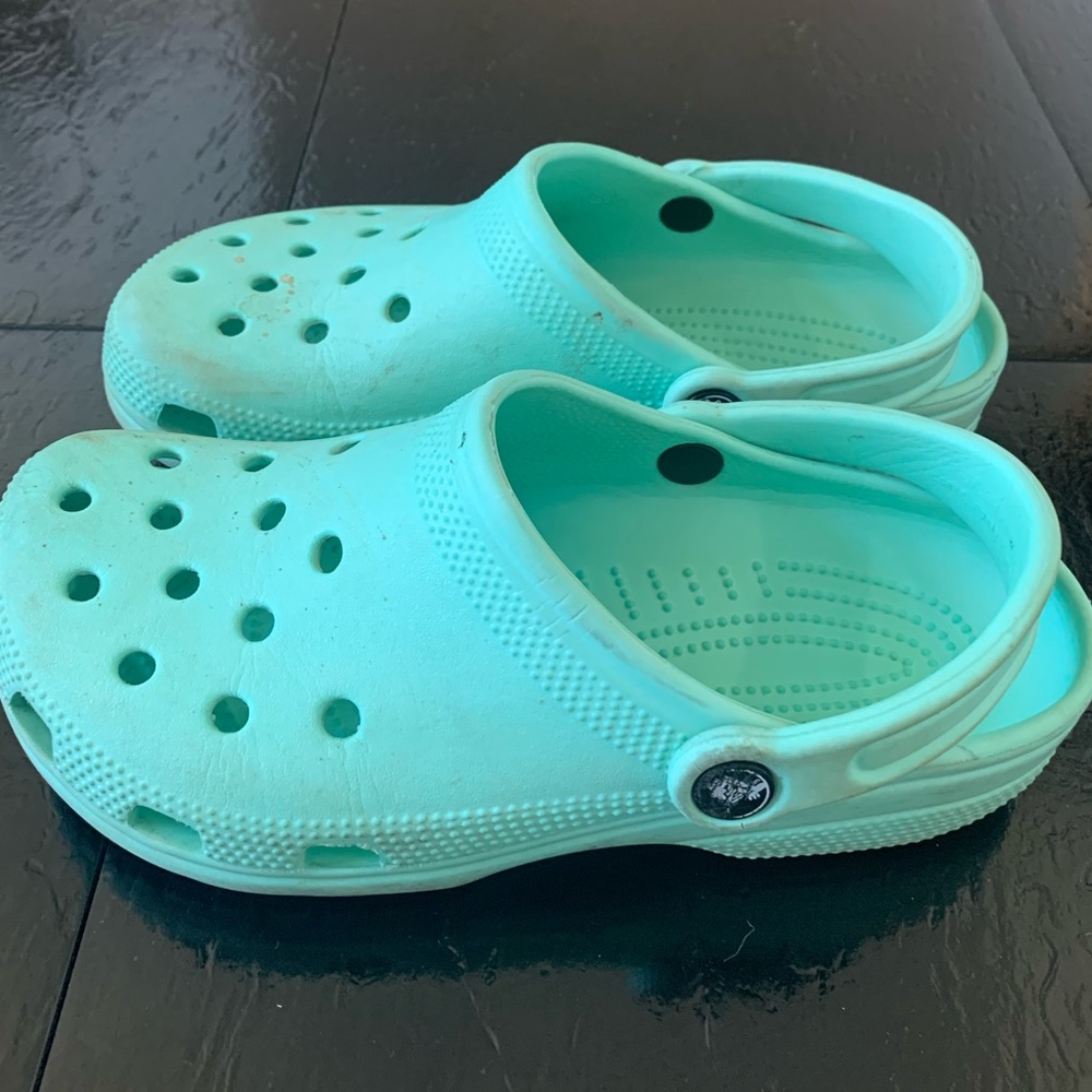 Mint Green Crocs